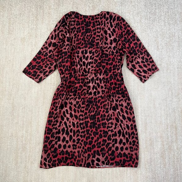 NWT HSN Vanessa Williams Animal Print Boho Summer Midi Wrap Dress 1X - Picture 4 of 10